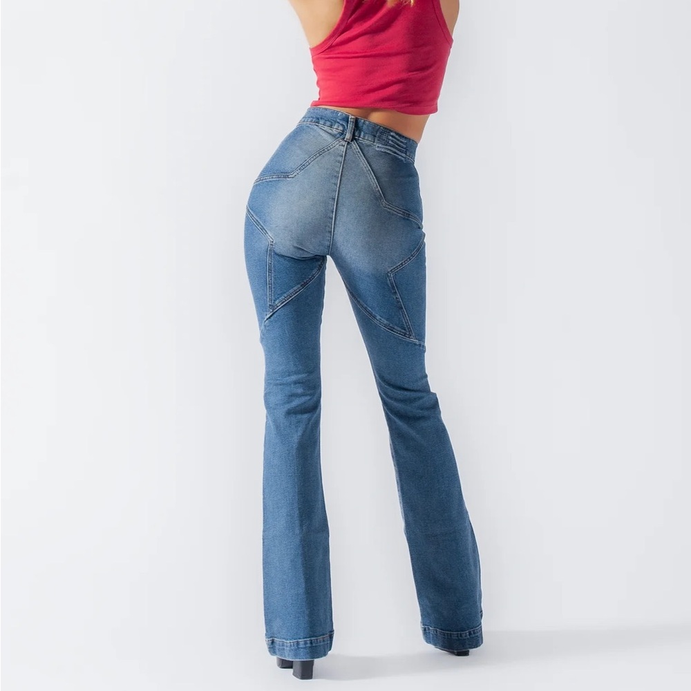 Revice Denim Venus Flare Light Wash Jeans